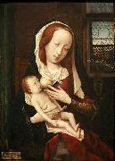 Jan provoost Virgin giving milk oil painting artist